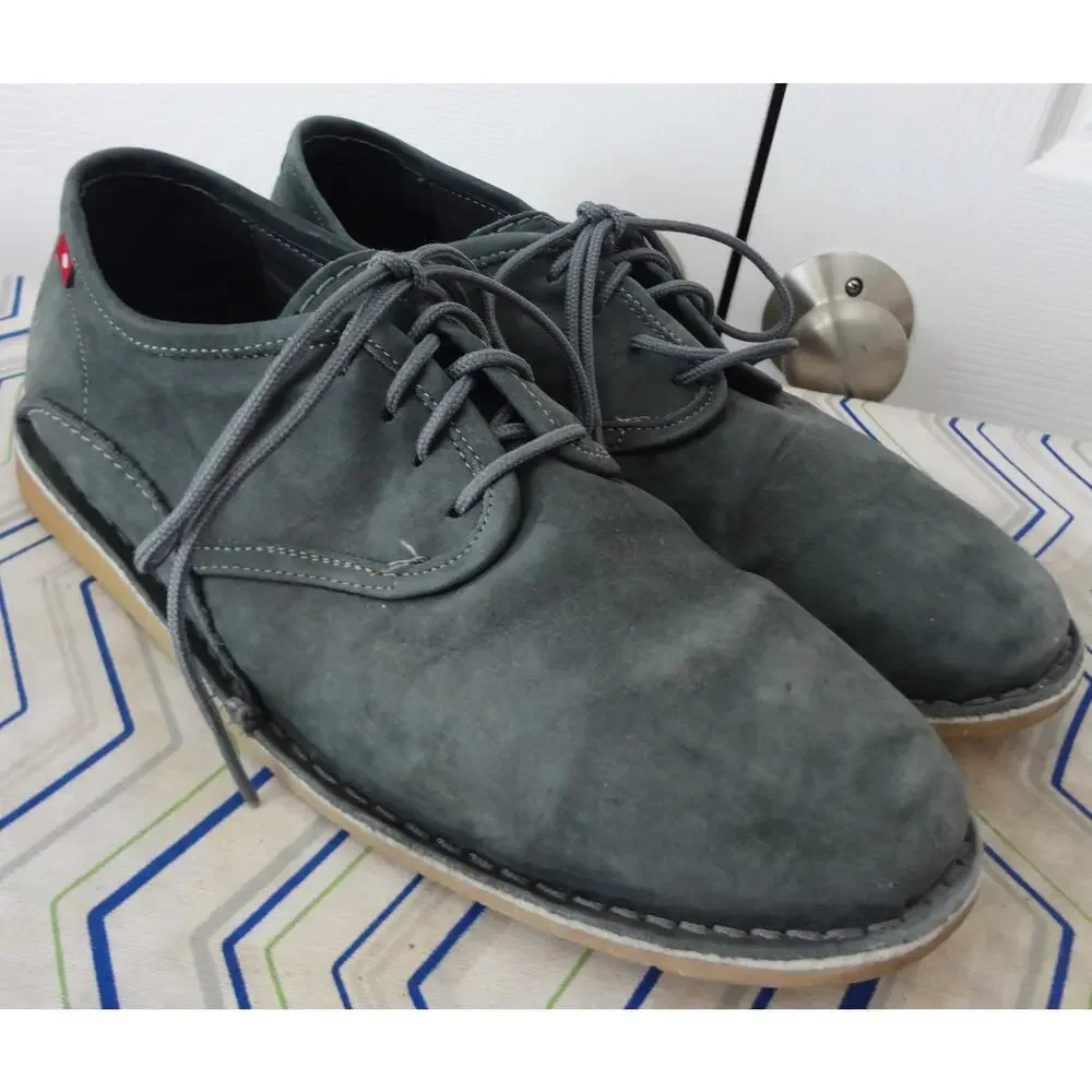 Oliberte Blue Suede Leather Oxford Ethiopia Africa Men 12 Brogue Business Casual